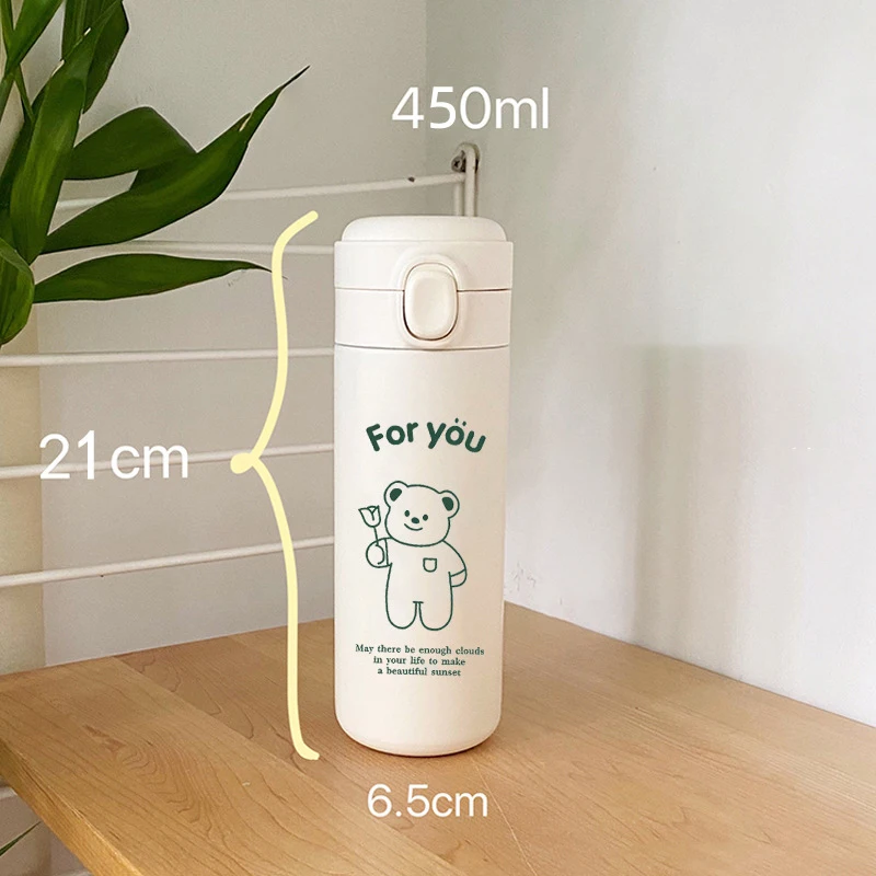 Медведь термос чашка Спорт на открытом воздухе бутылка для воды Путешествия