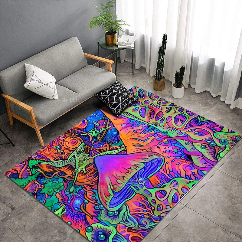 Волшебный психоделический гриб грибы монстр Тики лицо Ретро готический