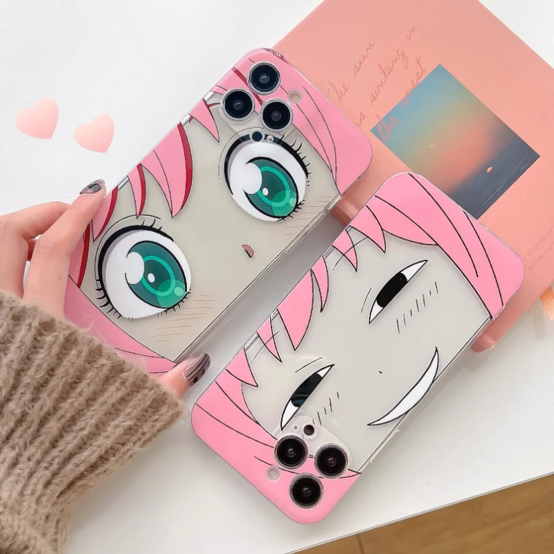 

Anime Spy X Family Anya Forger Phone Case Cover for IPhone 14 Plus 11 12 13 14 Pro Max Shockproof Cases for IPhone 14 Pro Case