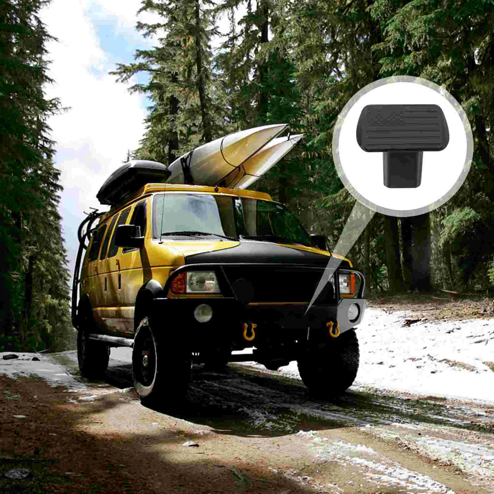 

1pc Simple Trailer Hitch Cover Professional Car Hitch Insert Cover Vehicle Parts