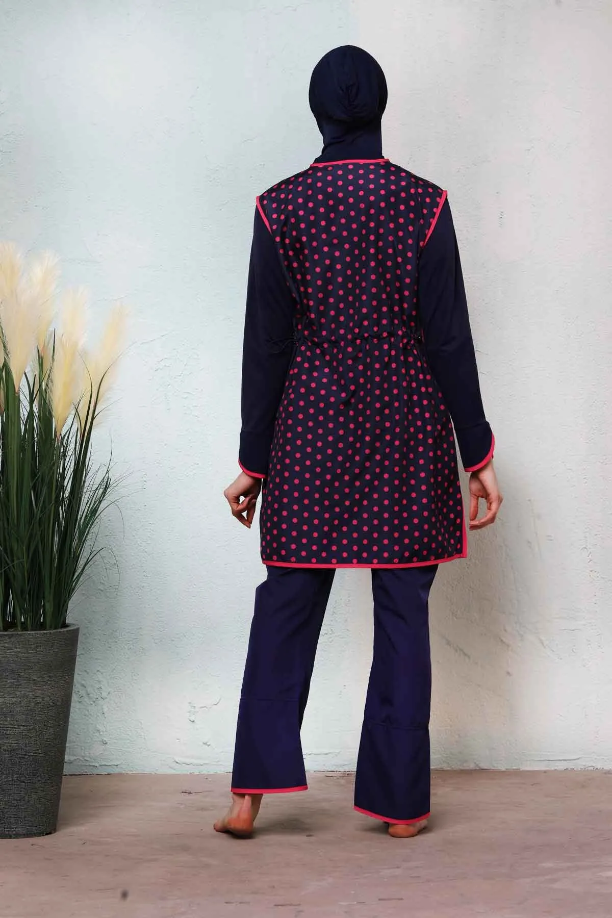 

Women Muslim Hijab Swimwear Jowl Game 4 piece 2 Different Color Does Not Hold Water Lycra Easy Dry Casual Sea Beach Pool clothing turkey