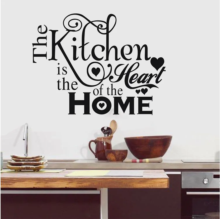 

English Carved Kitchen Wall Stickers for Kitchen Restaurant dining table Decoration Wall Decals Self-adhesive Stickers