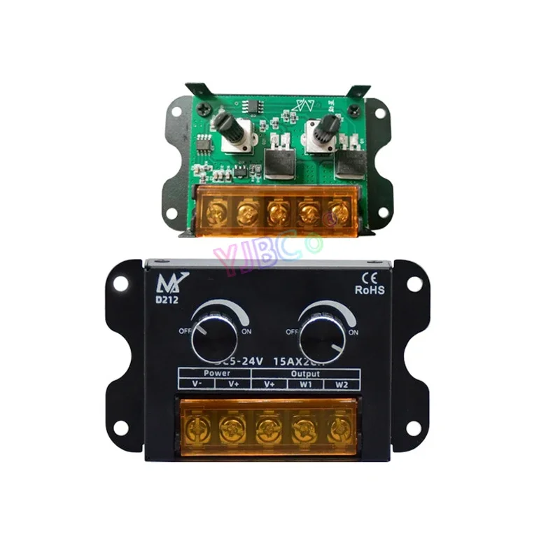 Двухцветный контроллер светодиодной ленты WW CW 5 В ~ 24 30 А регулятор яркости CCT