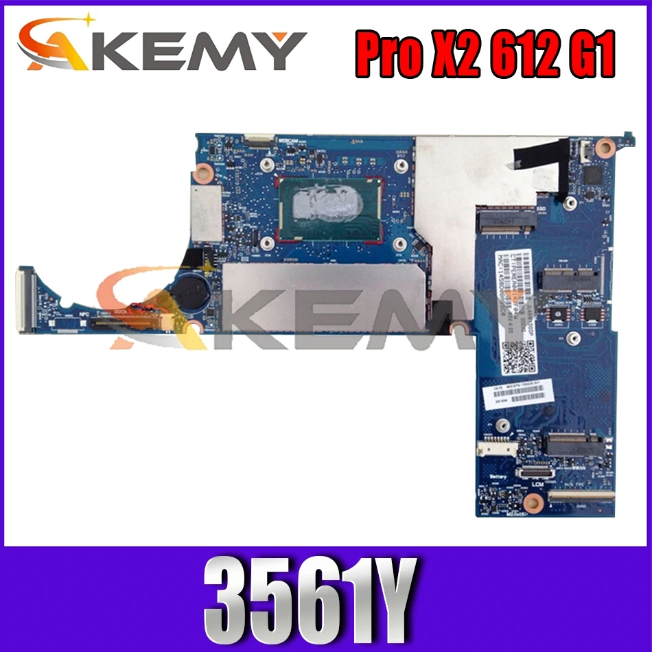 

766628-501 766628-601 Laptop motherboard For HP Pro X2 612 G1 Pentium 3561Y Notebook Mainboard 6050A2627701-MB-A02 SR1DG