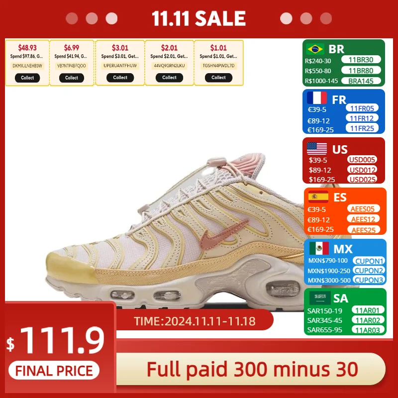 Женские кроссовки Nike New Air Max Plus TN Модная и удобная повседневная обувь Легкие