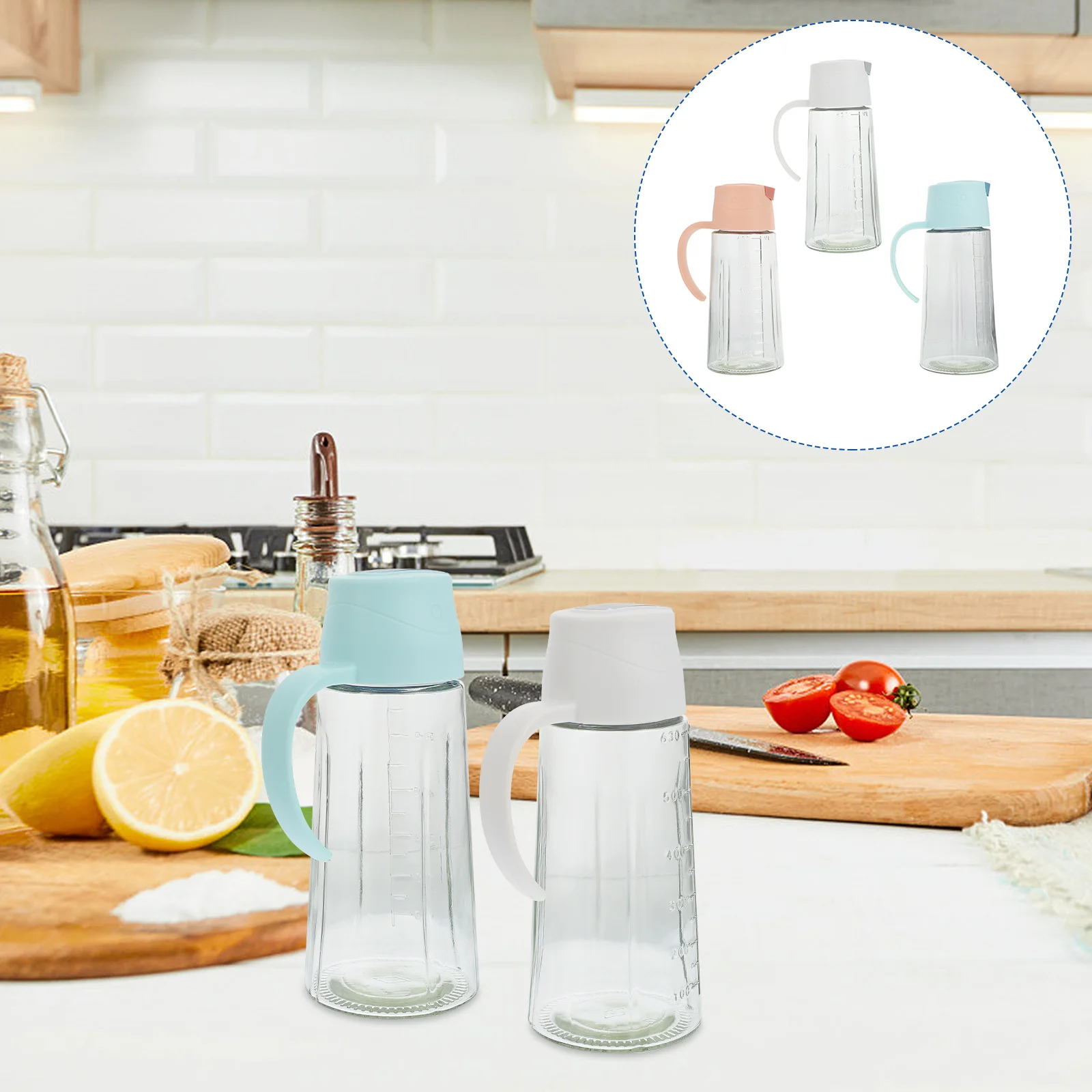 

Oil Dispenser Bottle Olive Container Pot Kitchen Soy Sauce Bottles Cooking No Drip Vinegar
