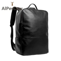 high quality genuine leather outdoor traveling backpack for men woman waterproof 100 alps cowhide real cowskin travel bag