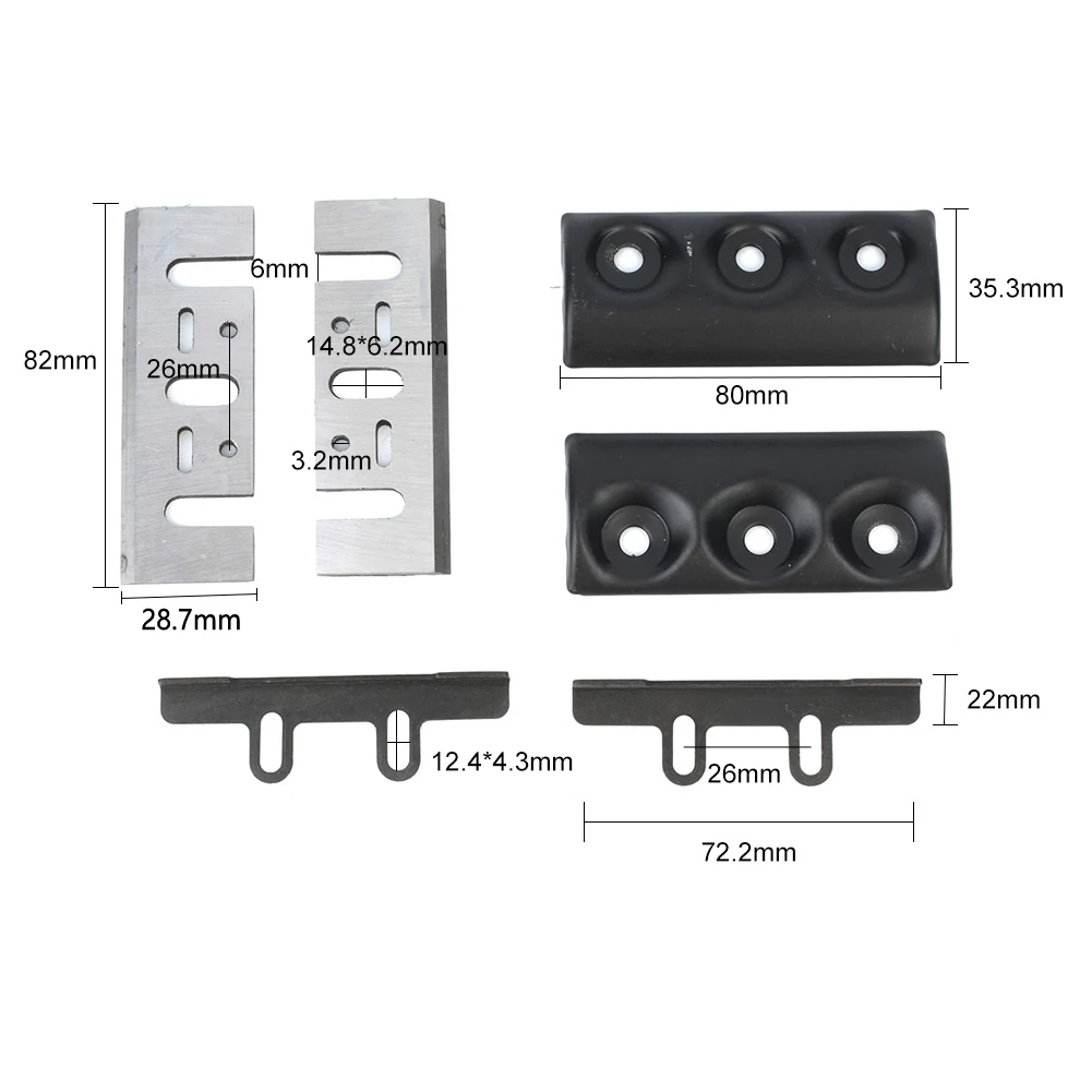 

16Pcs/Set For 1900B Electric Planer Blades Clamp Outer Tableting Cover Binder Power Tools Electric Planer Accessory