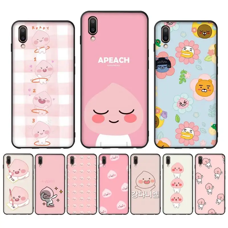 

Lovely Apeach Cacao Friend Phone Case for Samsung A51 A30s A52 A71 A12 for Huawei Honor 10i for OPPO vivo Y11 cover