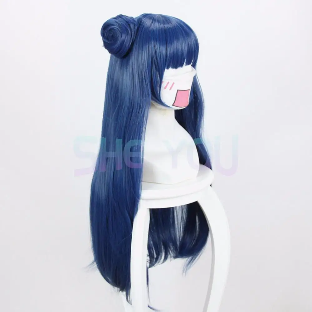 80 см Love Live! Солнечный свет! Длинный синий термостойкий синтетический парик для