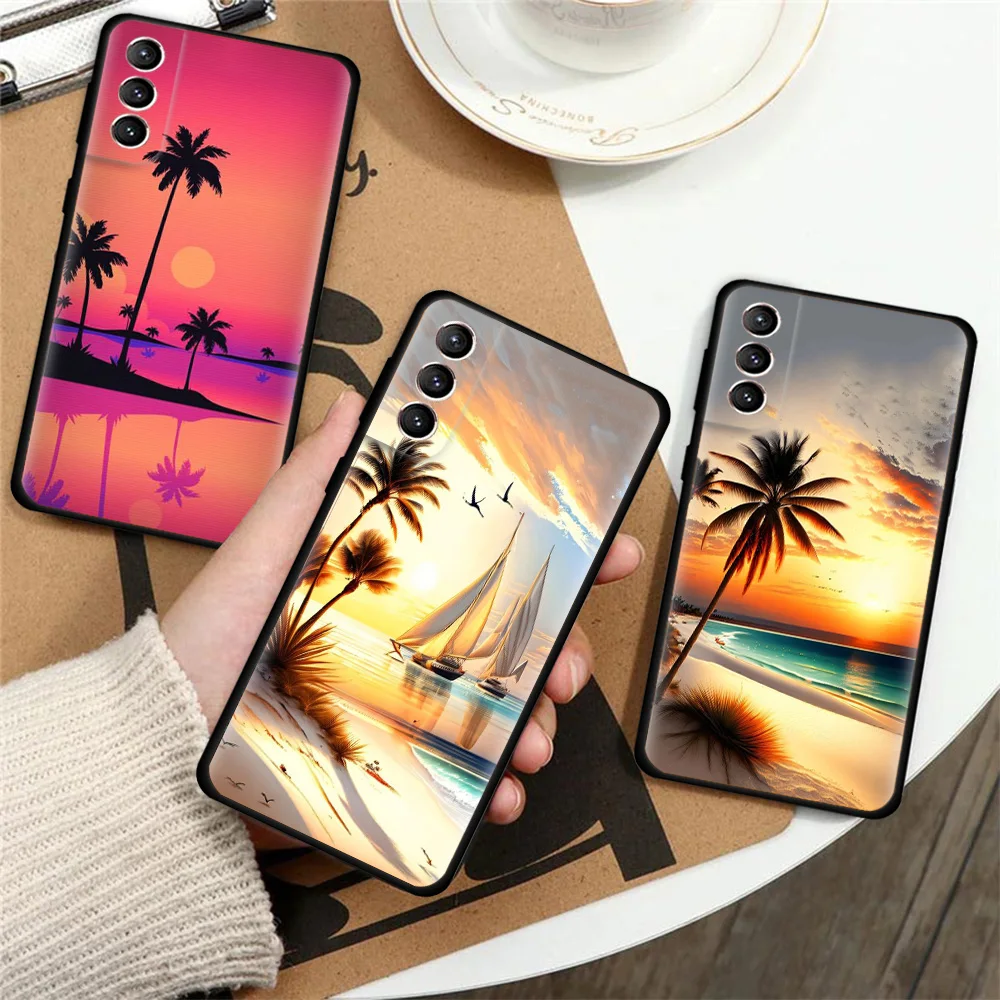 

Beautiful Rose Gold Glittering Case For Samsung Galaxy S22 S23 S20 FE S21 Ultra S10 S9 S8 Plus S10e Fashion Soft Phone Cover