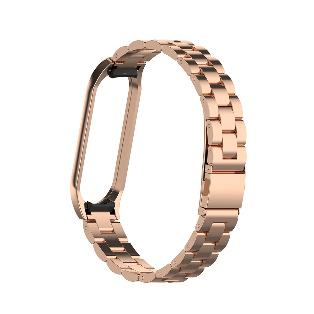 

Smart Watch Wrist Strap Stainless Steel Replacement Fixed Magnetic For Mi Band 4