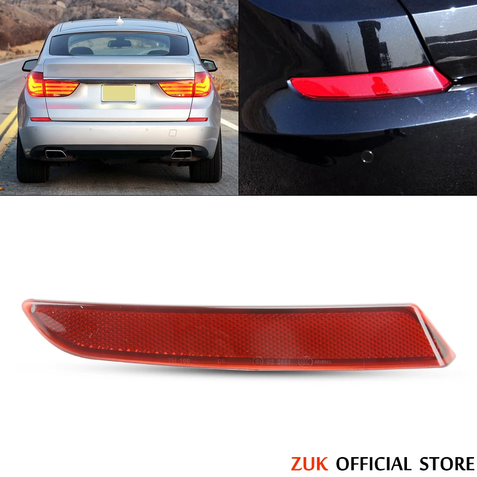 

ZUK для BMW F07 GT 5' 5 серии, задний бампер, отражатель, противотуманная фара, противотуманная фара для 530 535 550 GT, 2008 2009 2010 2011 2012 2013