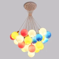 modern acrylic led chandelier home decoration nordic interior balloon lamp childrens bedroom lighting fixtures dining room