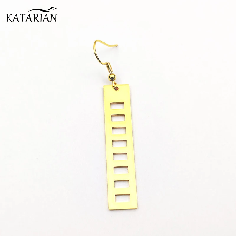 

Rectangle Long Drop Earrings Stainless Steel Punk Earring Jewelry Party Wedding Accessories Gifts