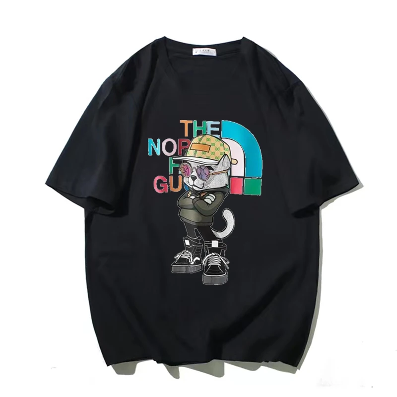 

2023 Summer Oversized T-Shirt for Man Luxury Cotton Quality Print Short Sleeve Tops Street Fashion Woman Clothing Blouse Casual