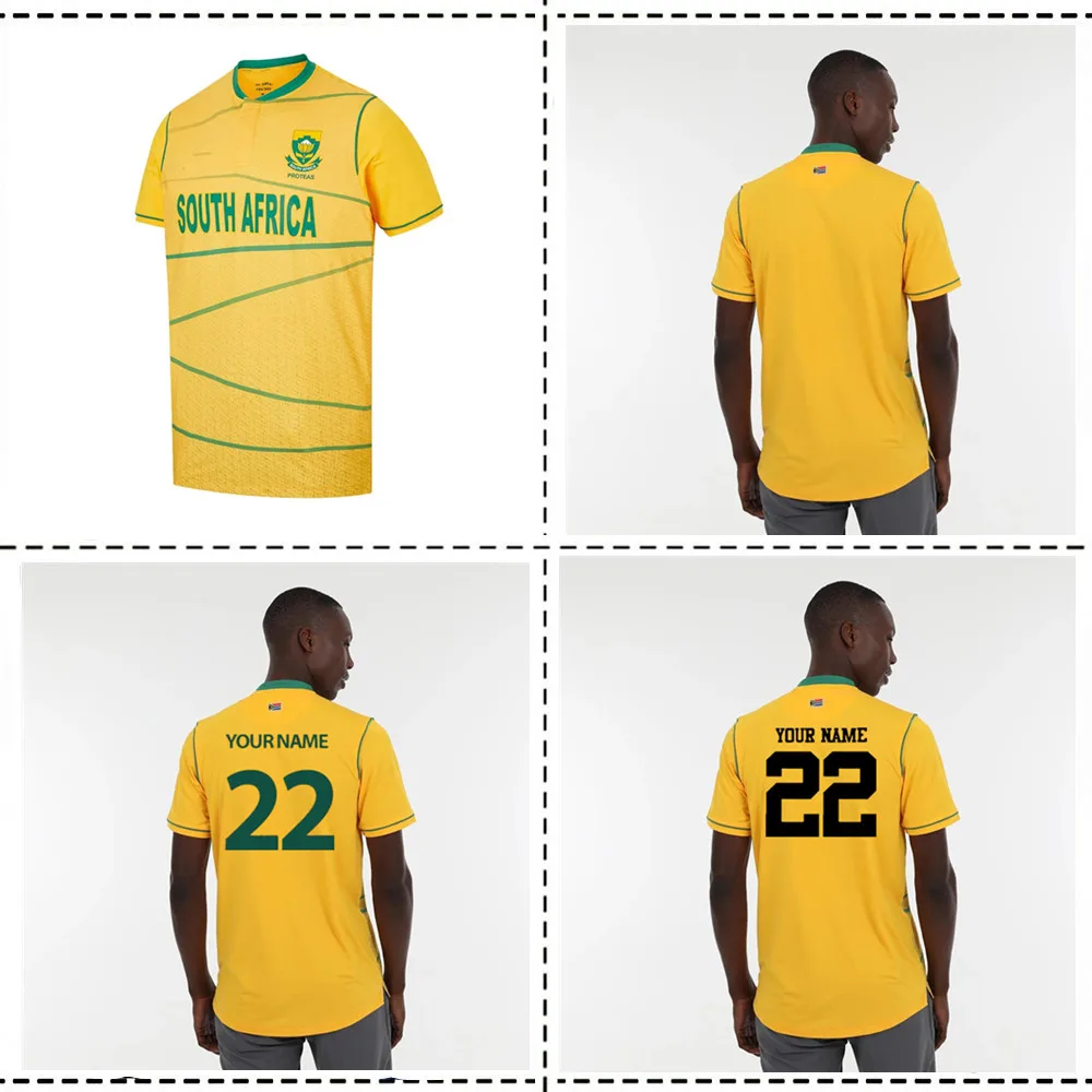 

2022, тренировочная Джерси для крикета из Южной Африки 2022/2023, тренировочная Джерси для регби для дома и отдыха, размеры S-5XL