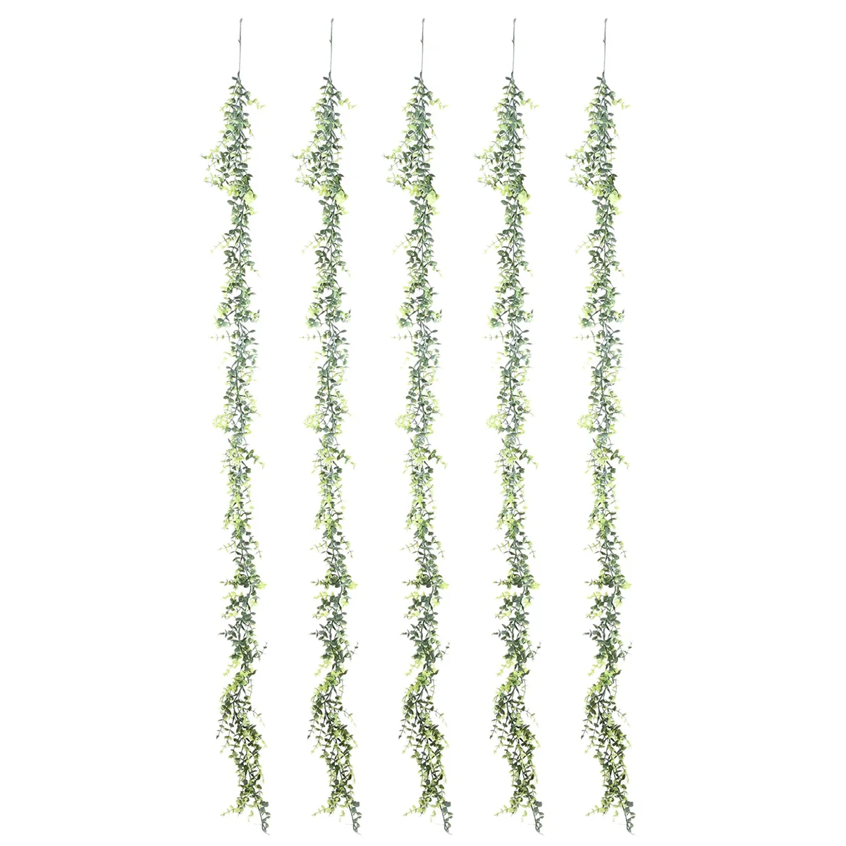 

5 Packs 30Ft Artificial Eucalyptus Garlands Fake Greenery Vines Faux Hanging Plants for Wedding Table Backdrop Arch