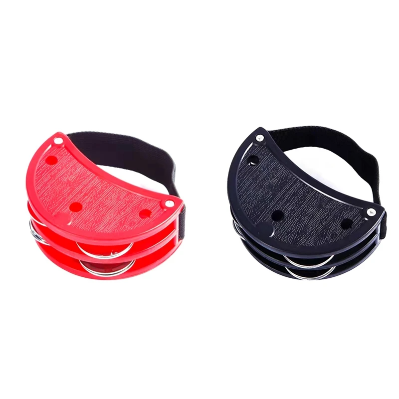 

Plastic Percussion Tambourines Half Moon Tambourine Handheld Tambourine With 4 Jingle Bells For Kids Adults