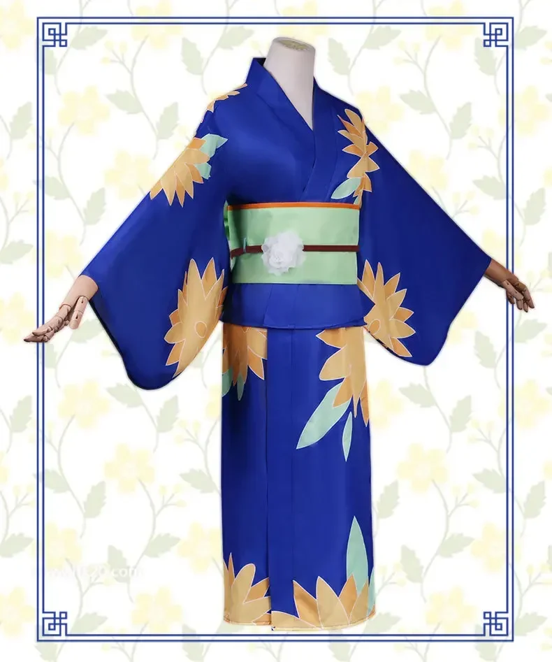 Tokio аниме косплей костюм Токио Мстители Эмма Сано Cos синее кимоно нарядное платье