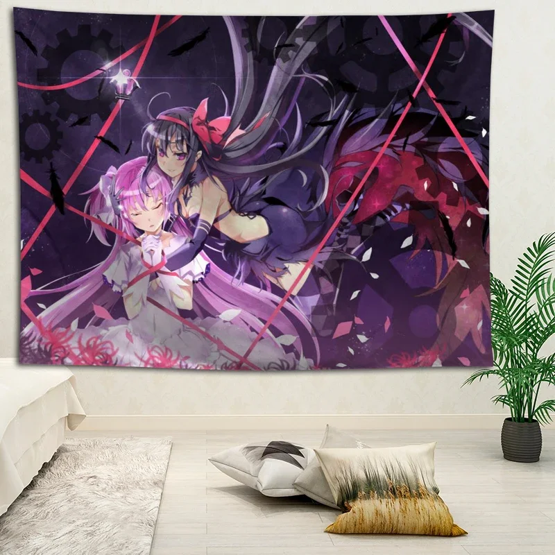 Горячая Распродажа пользовательский аниме Puella Magi Madoka Magica декоративный гобелен