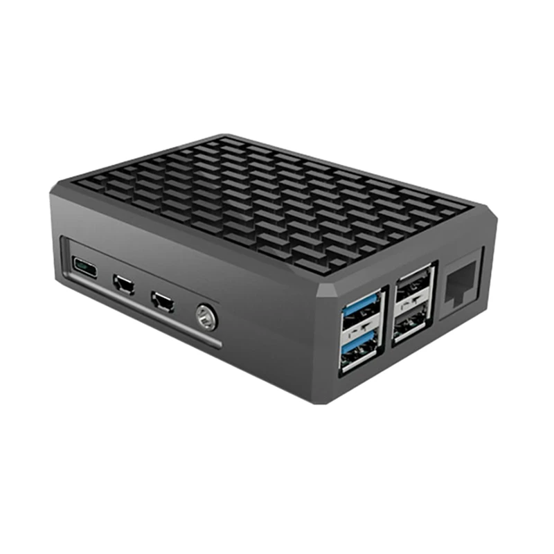 

For Raspberry Pi 4B Passive Cooling Shell Metal Case Protection Box