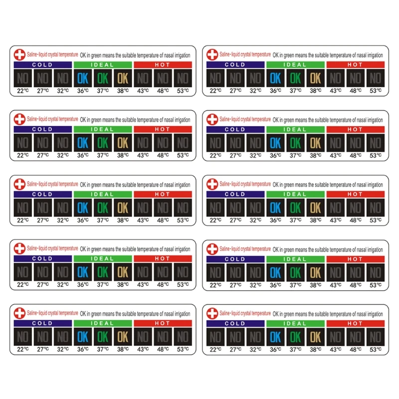 

LCD Термометр наклейка для аквариума OOTDTY