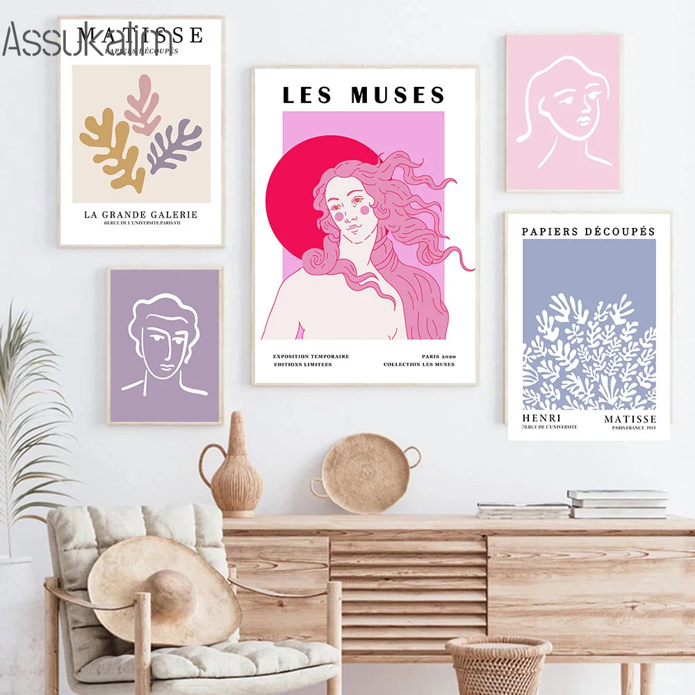 Абстрактный холст художественный постер изображение мизы Постер Матисса и