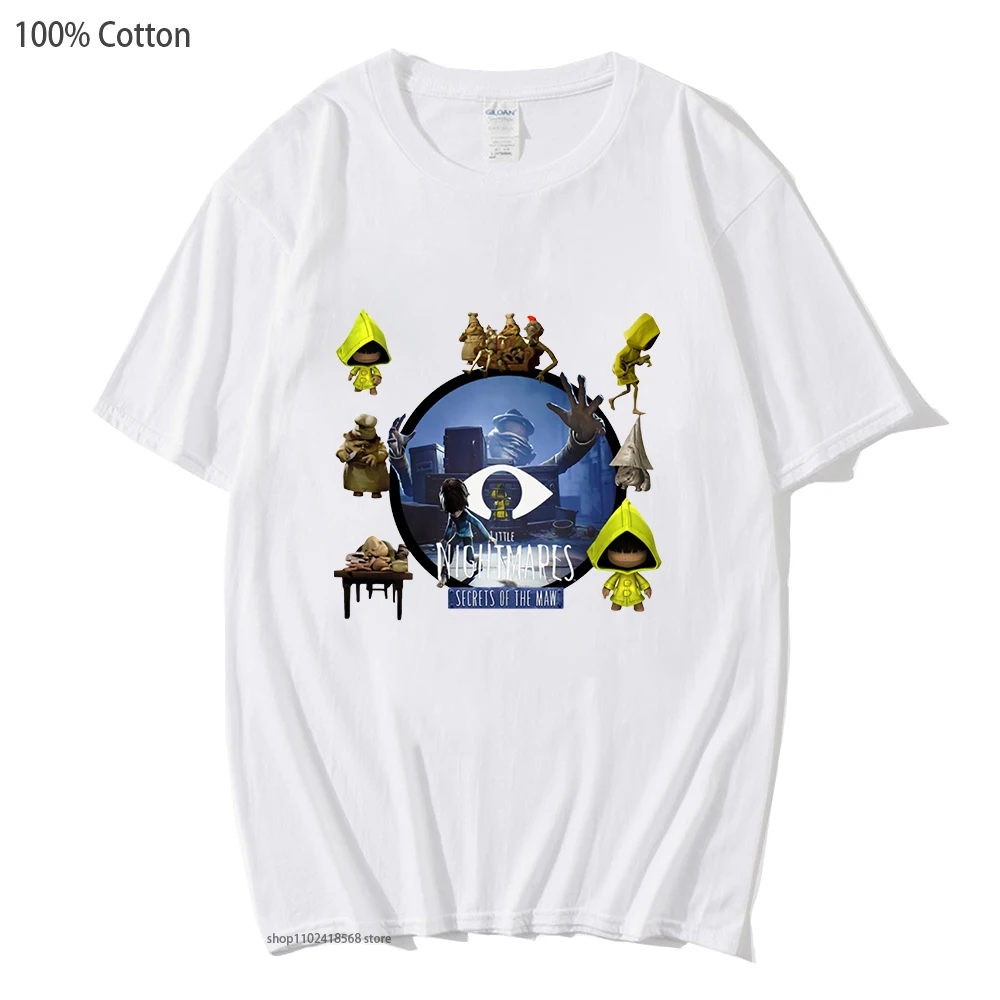 

Little Nightmares Graphic Anime T-Shirts Night.maress Casual Tshirt Men/women Cartoon Clothes Manga Causal 100% Cotton Tees Tops