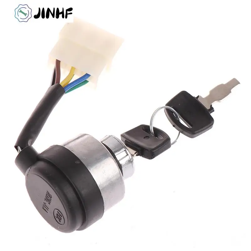 

6 Wire Way Gasoline Diesel Generator Gas Ignition Start Key Lock Combination Switch For 2.5-6.5KW 188F Gas Generator