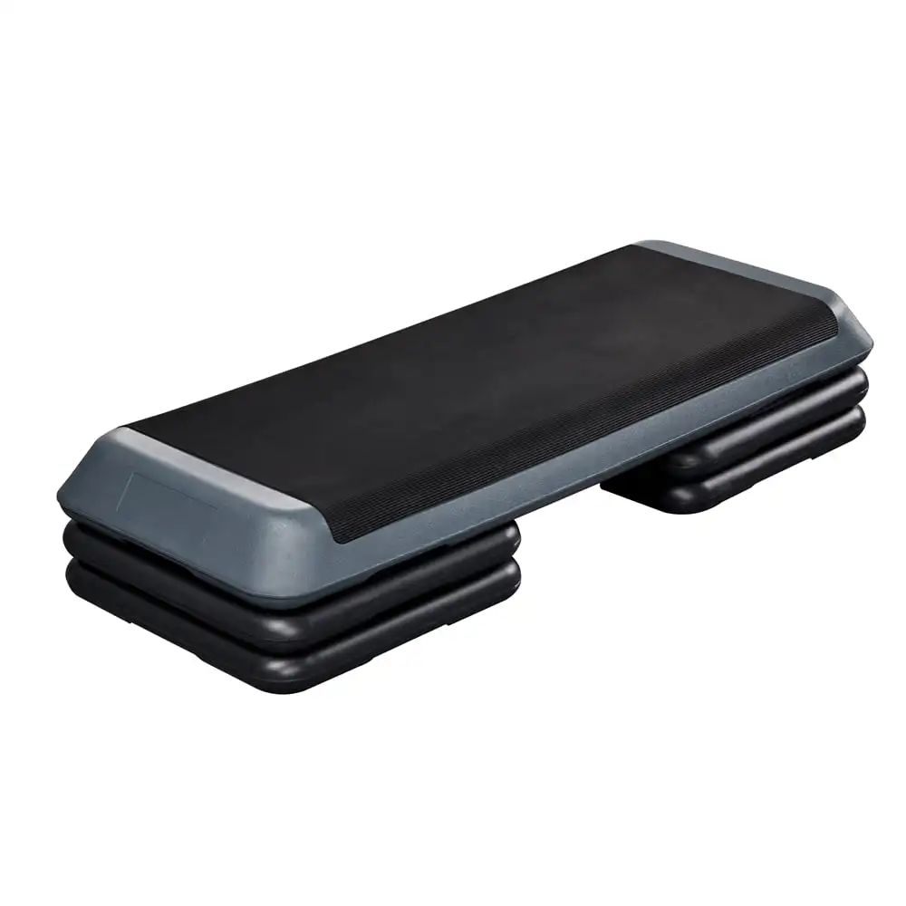 

3-Level Adjustable Aerobic Step Platform for Fitness, Gray - Better Your Exercise Routine with a Versatile, Stability-Boosting S