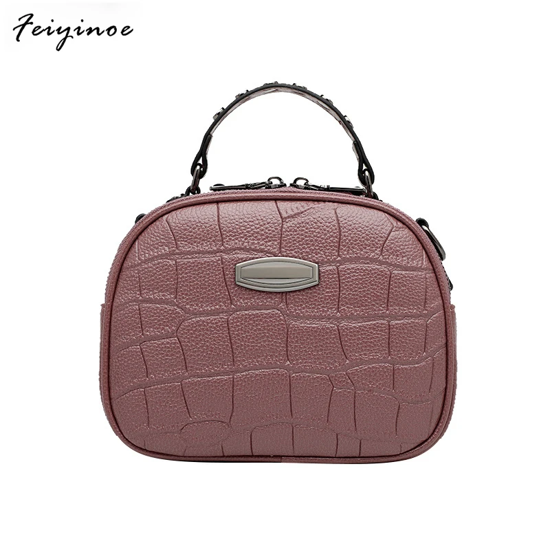 

2022 New Fashion Pattern Leather Crossbody Bags For Women Small Solid Color Shoulder Bag Female Handbags and Purses With Handle