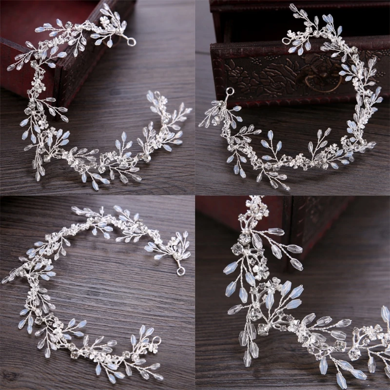 

Crystal Bridal Hair Band Tiara Bridesmaid Hair Accessories Gift for Anniversary