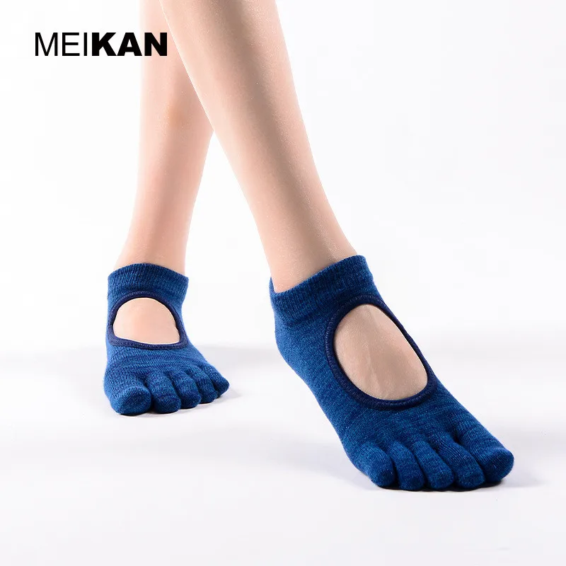 

Breathable Women Toe Yoga Socks High Elastic Sports Workout Fitness Professional Ballet Dance Socks Quick-Dry