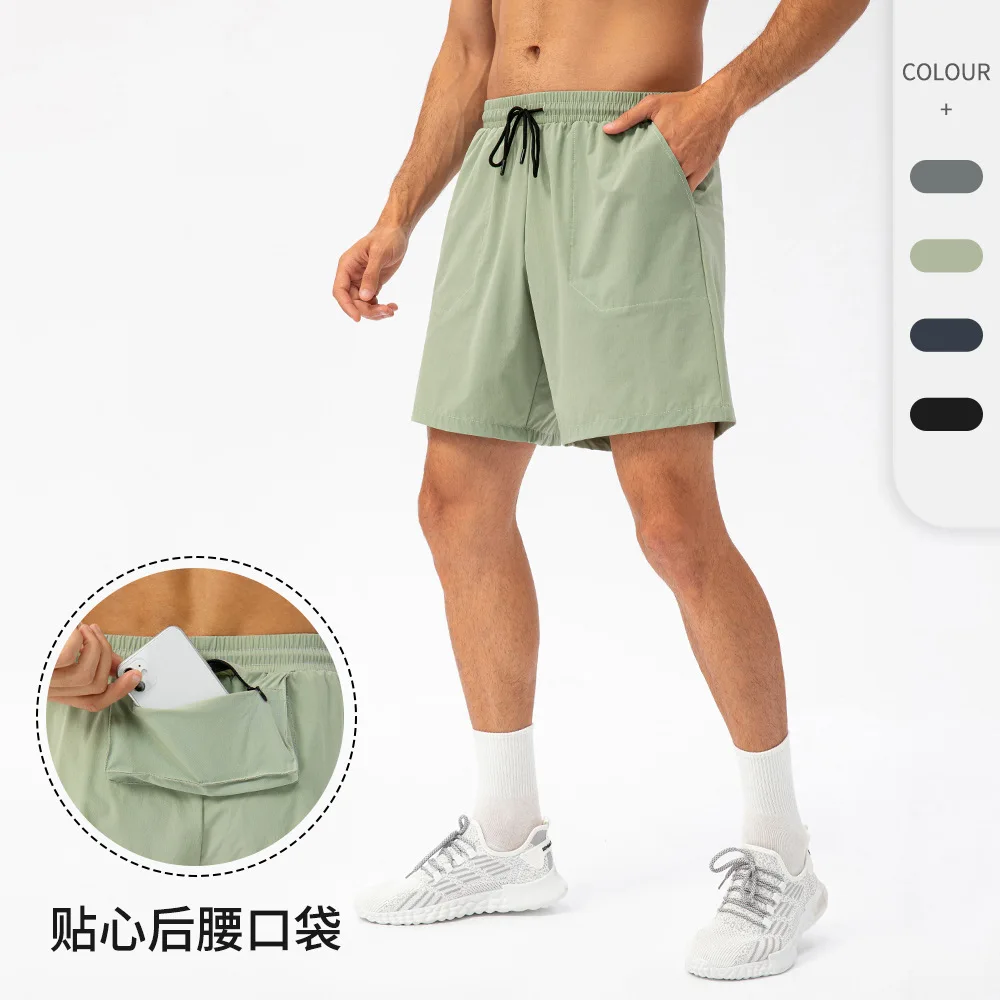 Summer 2022 Mens Skiny Fabric Active Wear Running Gym Training Quick Dry Fitness Short Pants