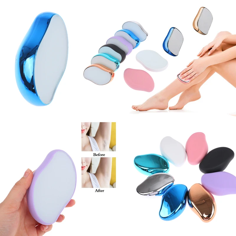 

Reusable Painless Physical Hair Removal Crystal Hair Erase Safe Easy Cleaning Body Beauty Hair Depilation Glass Shaver
