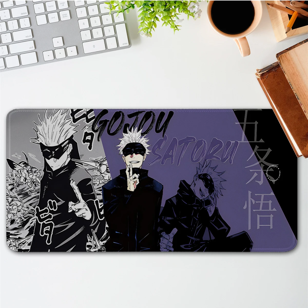Коврик для мыши Gojo Satoru с рисунком аниме большой Настольный коврик игровой