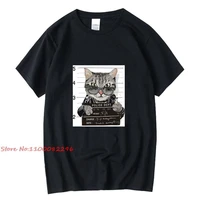 mens t shirt 100 cotton casual cool cat print summer loose o neck t shirt for men short sleeve funny male t shirts tees