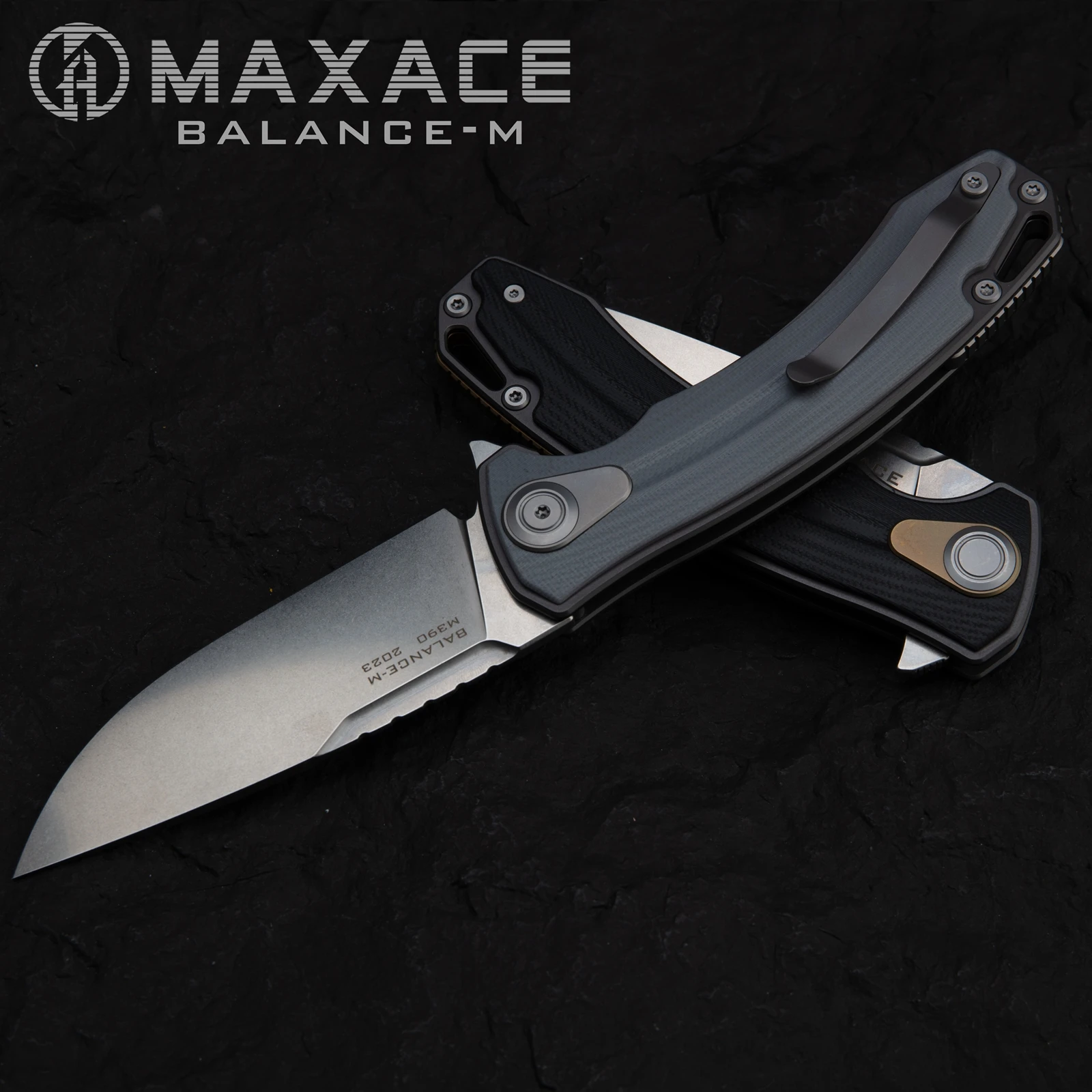 

Maxace Balance M Folding Knife G10 Handle M390 Blade Edc Outdoor Hunting Camping Tool Tactical Survival Knives Gift