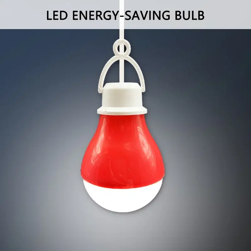 

HMTX Christmas Lights, Christmas Decoration 1 Pc 5W USB Light Bulb, Red Housing Portable USB LED Camping Lights, Tent Light Conv