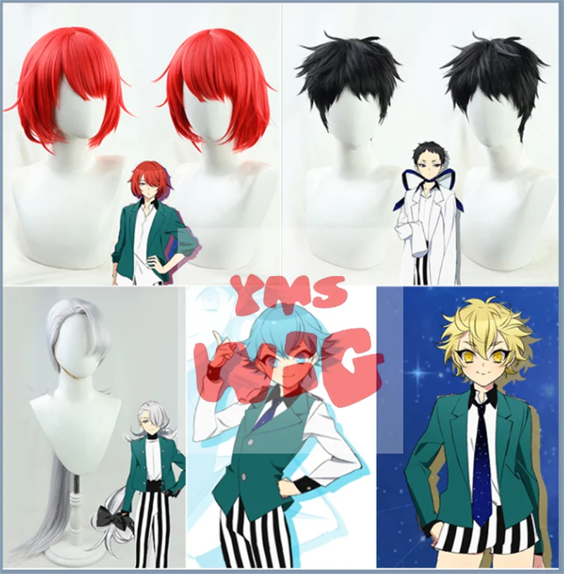 Bishounen Tanteidan Doujima Mayumi/Soutouin Manabu/Sakiguchi Nagahiro/Fukuroi Michiru/Ashikaga Hyouta/Yubiwa Sousaku Косплей парик