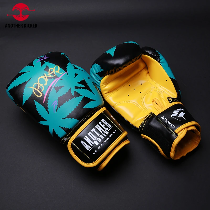 

Boxing Gloves PU Leather Muay Thai Gloves Sanda Karate Fight MMA Kickboxing Training Equipment Punching Gloves Guantes De Boxeo
