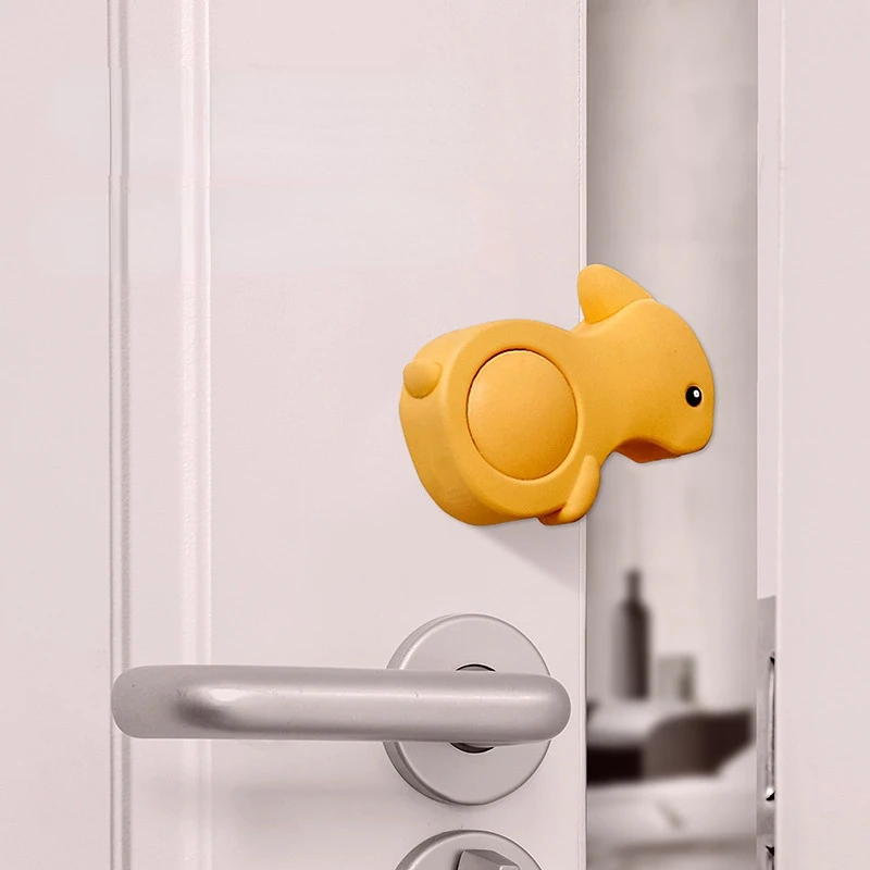 

Child Safety Door Handle Block Silicone Cartoon Anti-clamp Hand Door Stop Baby Door Closing Protection Door Resistance
