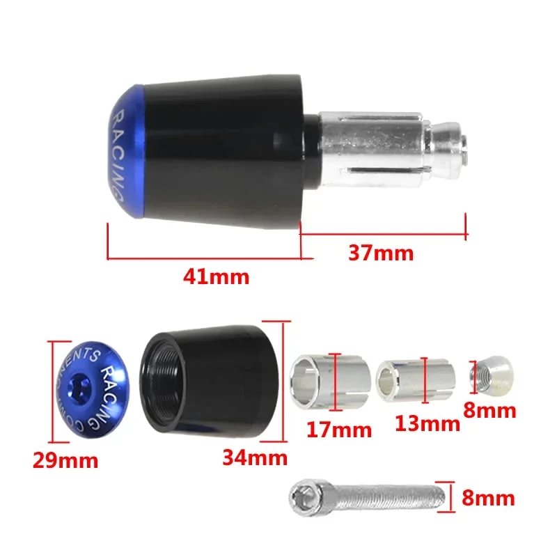 Ручки руля мотоцикла с ЧПУ заглушки для Honda Hornet 600 919 900 CB600F cb599 CB400 CB400SF 2016-2020 2021