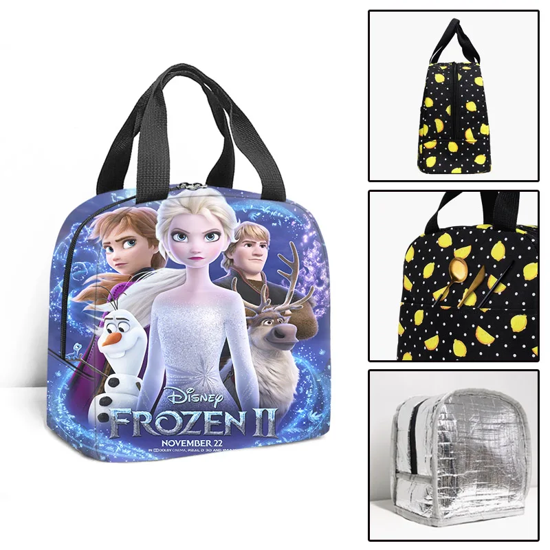 

Портативная Термосумка Disney «Холодное сердце», сумка-тоут для еды и пикника, детские дорожные сумки для обеда, Детская школьная изолированная сумка для обеда