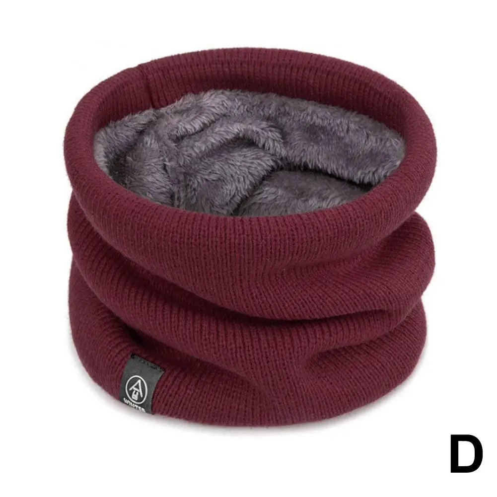 Зимний плюшевый глушитель шерстяной вязаный чехол на шею модный цветной