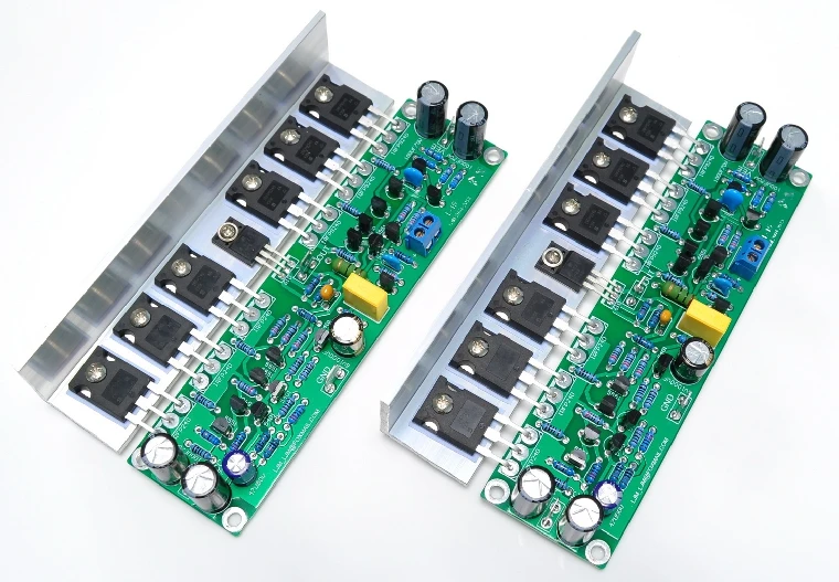 

Power Amplifier Board 2 Pcs 50w 2.0 Channel Assembled L15 Irfp240 Irfp9240 Fet With Angle Aluminum