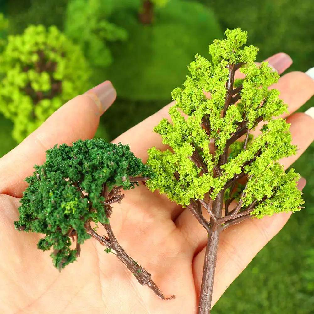

Plastic Park Street Decor Railroad Railway Layout Scale Building Tree Cluster Sand Table Fake Tree Tree Model