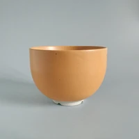 nordic style orange white ceramic rice bowl retro light luxury literary home small bowl