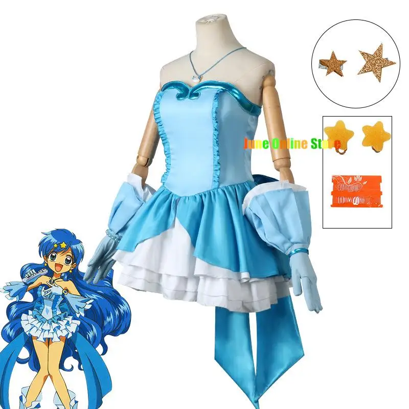 

Anime Mermaid Melody Pichi Pichi Pitch Cosplay Hanon Hosho Nanami Ruchia Pearl Princess Dress Costume Halloween Carnival Uniform